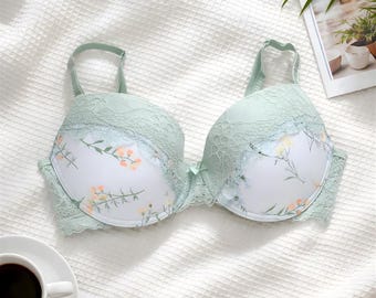 Pepco flerfärgad blommig BH för kvinnor, storlek 80c