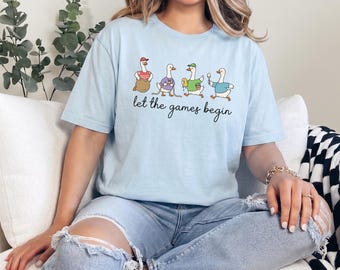 Silly Goose Field Day Shirt, Let The Games Begin Teacher Tee