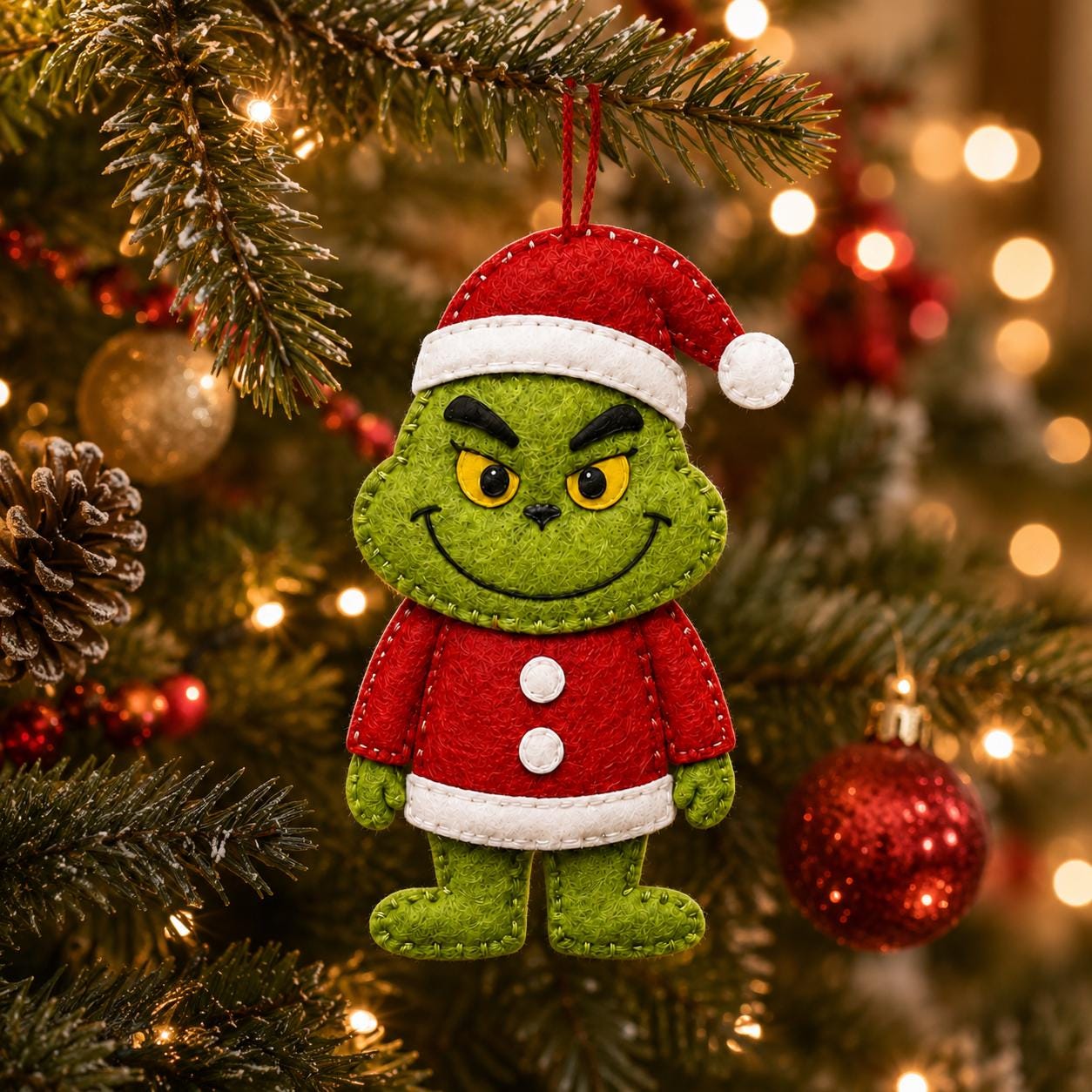 Grinch Plüschtier Weihnachtself Grinch Elf Plüschtier – 20 Cm Weihnachtself Figur Als Weihnachtliche Deko & Kuschelfreund