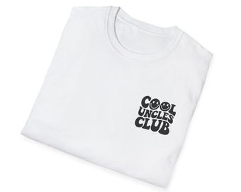 Cool Uncles Club T-Shirt | Retro Groovy Uncle Shirt | Funny Uncle Gift | Best Uncle Tee | Uncle Birthday Gift | Unisex