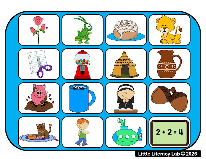 CVC Phonics Game Read & Build Early Reading Practice for Kindergarten ...
