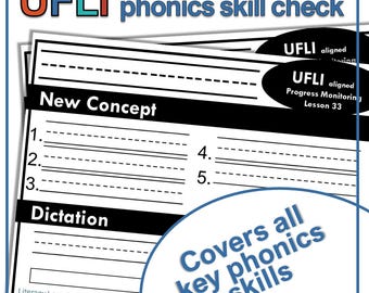 Phonics Check Early Reading Skills Check voor TK-2 UFLI-Aligned