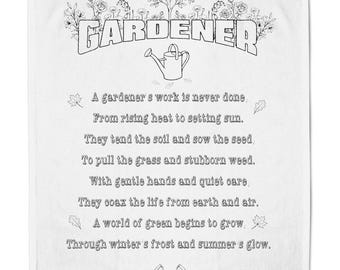 Strofinaccio da cucina in cotone TheGardenerPoem