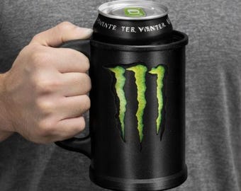 Monster Style Can Holder Mug | Cool Drink Mug | Energy Drink Cup