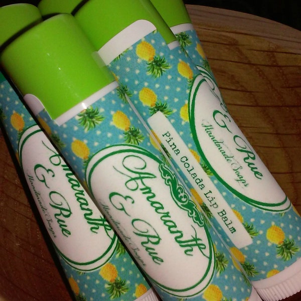 Pina Colada Flavored Natural Lip Balm