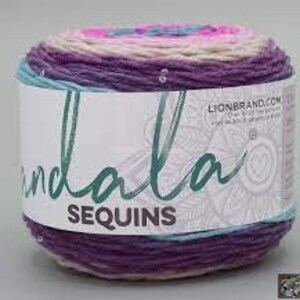 Lion Brand Mandala Alexandrite Sequin Yarn image 3