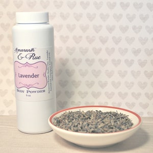 Natural Body Powder Lavender Cornstarch and talc free image 2