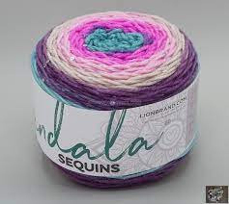 Lion Brand Mandala Alexandrite Sequin Yarn image 2