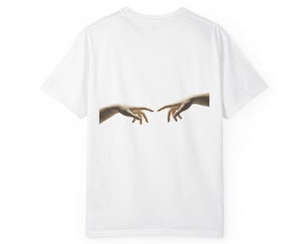 Minimalist Reaching Hands T-Shirt | Graphic T-Shirt | Dark Academia Streetwear | Unisex Streetwear Gift