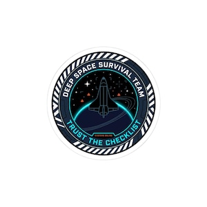 Deep Space Survival Team Kiss-Cut Sticker | mission patch, hard sci-fi