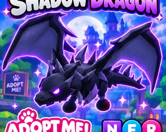 Neon Shadow Dragon NFR LEGENDARY Adopt Me Roblox