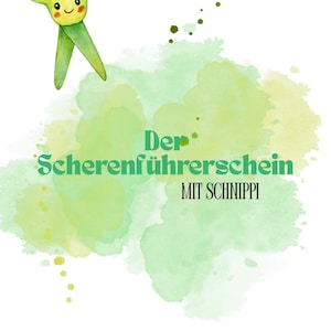 Scissors License PDF for Kindergarten | 33 pages of cutting exercises, certificate & ID card | Fine motor skills kindergarten
