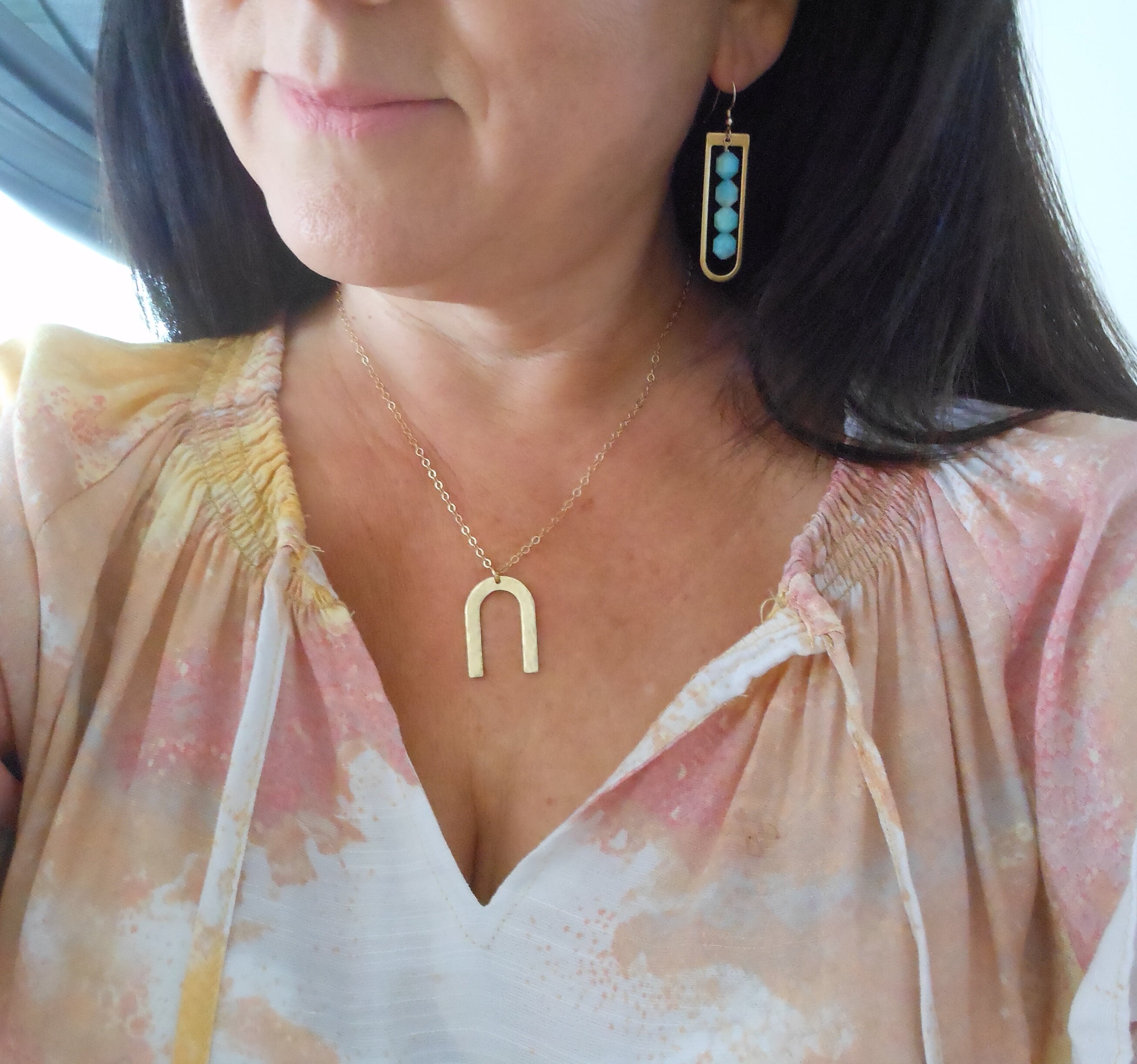 Arch Necklace | Gold main image 1