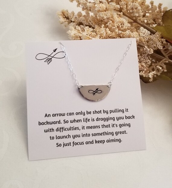 Infinity arrow hotsell necklace