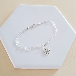Compass Bracelet, Graduation Gift Idea, Sterling Silver Compass Charm Bracelet, Double Strand Bracelet, Compass Jewelry, Dainty Bracelet