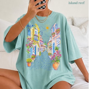 Mediterranean Street Scene T-Shirt | Italian Alley Graphic Tee | Comfort Colors® Italy Vacation Shirt image 18