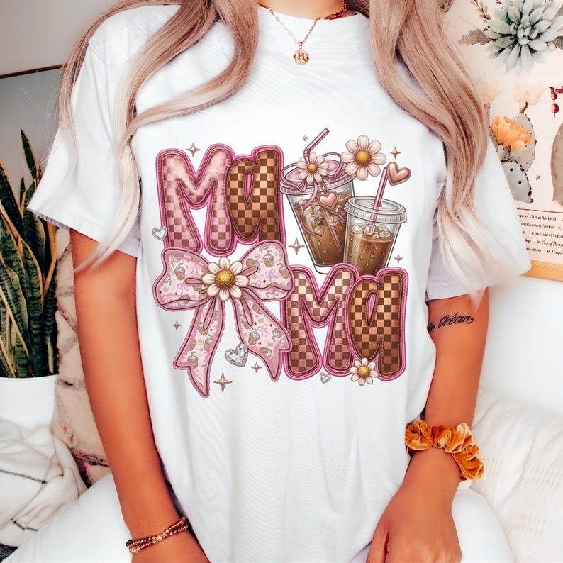Camiseta vintage para mamás amantes del café / Camiseta retro para mamás amantes de la cafeína imagen 5