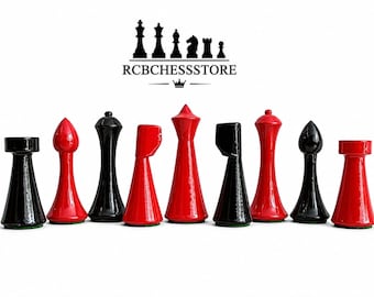 Herman Ohme chess set-Minimalist Mid Century Chess coins King 3.75" Weighted Extra Queens.