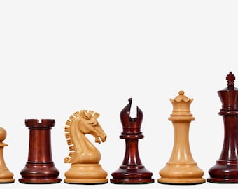 Piezas de ajedrez originales reproducidas de la Copa Sinquefield 2017 en madera de palisandro y boj - Rey de 9,5 cm (3,75")