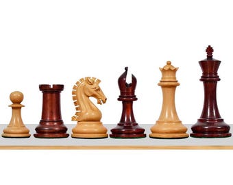 Sinquefield Cup 2017 Reproduced Original Chess Pieces in Bud Rosewood & Boxwood - 3.75" King