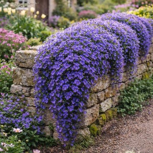 Semi di Aubrieta blu – Aubrieta ricadente per muri e giardini rocciosi - Aubrieta x Cultorum