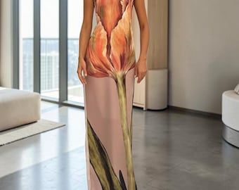 Strapless Maxi Dress Bodycon Summer Long Tube Minimalist Style