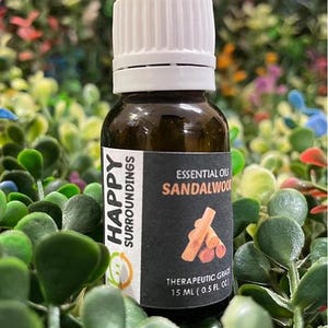 Sandelträ eteriska oljor - Ren naturlig aromaterapi massageolja - Terapeutisk kvalitet - Ren naturlig olja - EOSAND