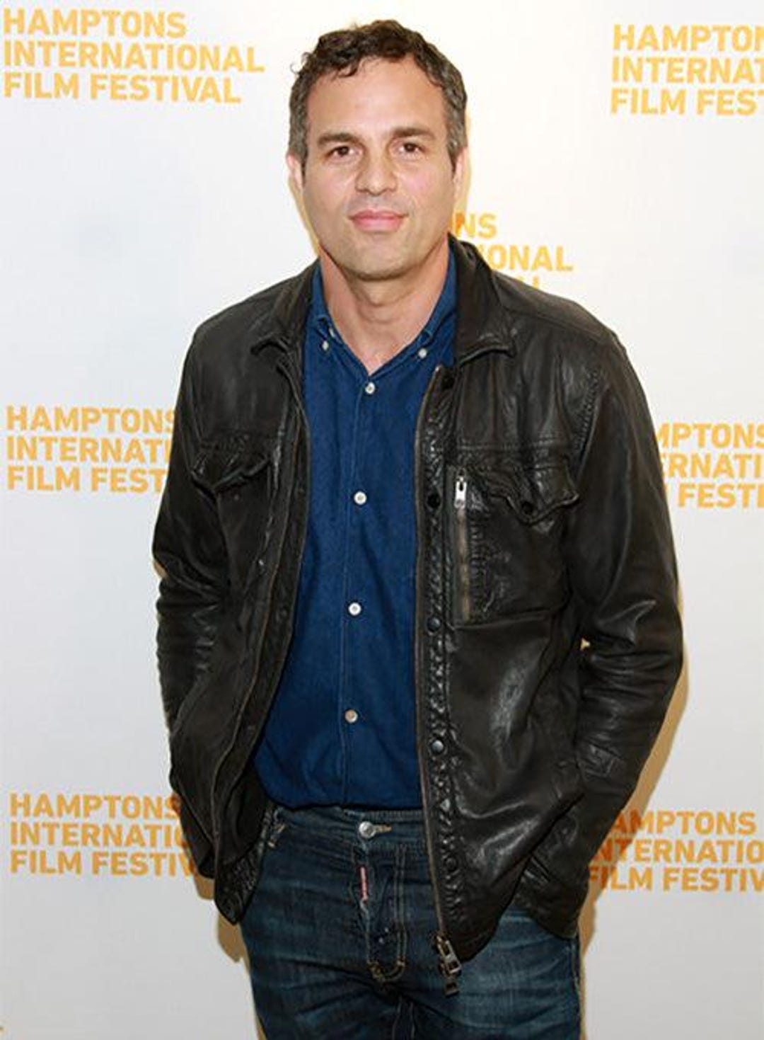 Mark Ruffalo Ragged Suit Mark Ruffalo Hamptons Leather Jacket, Custom Fit, Film Festival Style ...