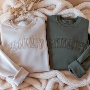 Broderad Philly-tröja, Philadelphia Apparel, komfort för matchdagen