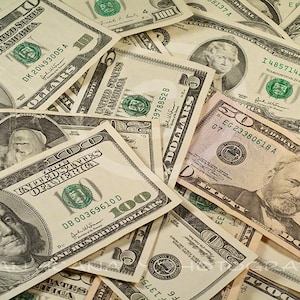 Foto di SOLDI, Fotografia di valuta statunitense, DOLLAR Bill Clipart, Download istantaneo, ClipArt, Banner Art, Sfondo fotografico, Sovrapposizione di Photoshop