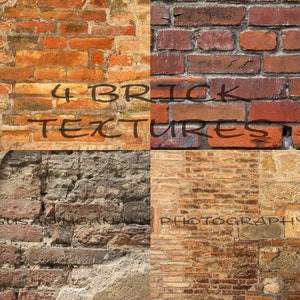 Brick Texture Background, Vintage Brick Image, Red Brick Photo, Photoshop Texture, Brick Clipart, Brick Overlay, Blog Web Graphics Clip Art image 1