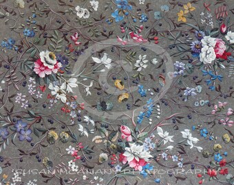 Floral Texture Download, Photoshop Overlay, Flowers Instant Download, Wallpaper, Scrapbooking, Banner Clipart, Gray, Pink, Blue White, Red