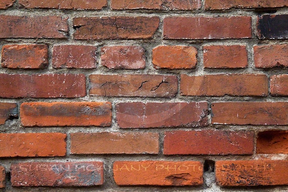 Photoshop Overlay, Brick Texture, Instant Download, Red Brick