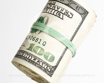 Photo of MONEY, US Currency Photograph, DOLLAR Bill Clipart, Money Roll Photo, Png Transparent Clipart, Instant Download, Photoshop Overlay