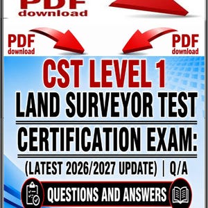 CST Level 1 Landmeter Certificeringsexamen 2026/2027 | Vragen en antwoorden | Studiegids