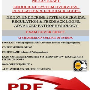 NR 507: Endocrine System Overview | Regulation & Feedback Loops | Advanced Pathophysiology