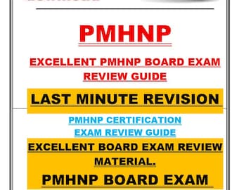 PMHNP Board Exam Review Guide | Last Minute Revision | Latest Update |  Exam format and style