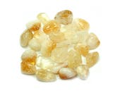 Citrine Tumbled stones - 1 lb., Bulk citrine, Crystal healing, Rock magick, Yellow citrine, Solar plexus chakra, Feng shui, Chakra stones