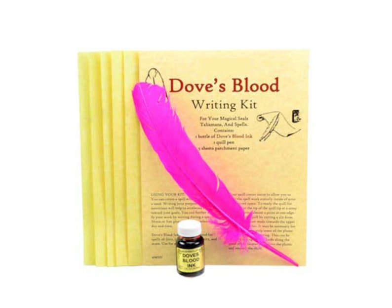 Dove's Blood Writing Kit Spell ink Ritual tool Etsy