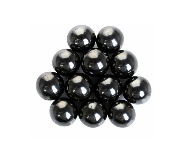 Hematite Balls 1 inch 10 pairs Bulk hematite Etsy