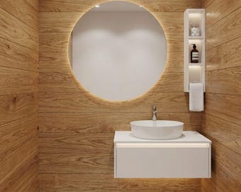 Juego moderno de 2 piezas para almacenamiento en el baño /