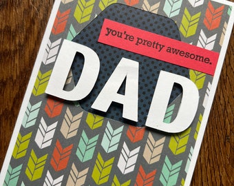 Father’s Day Handmade Greeting Card, Card for Dad, Dad Card