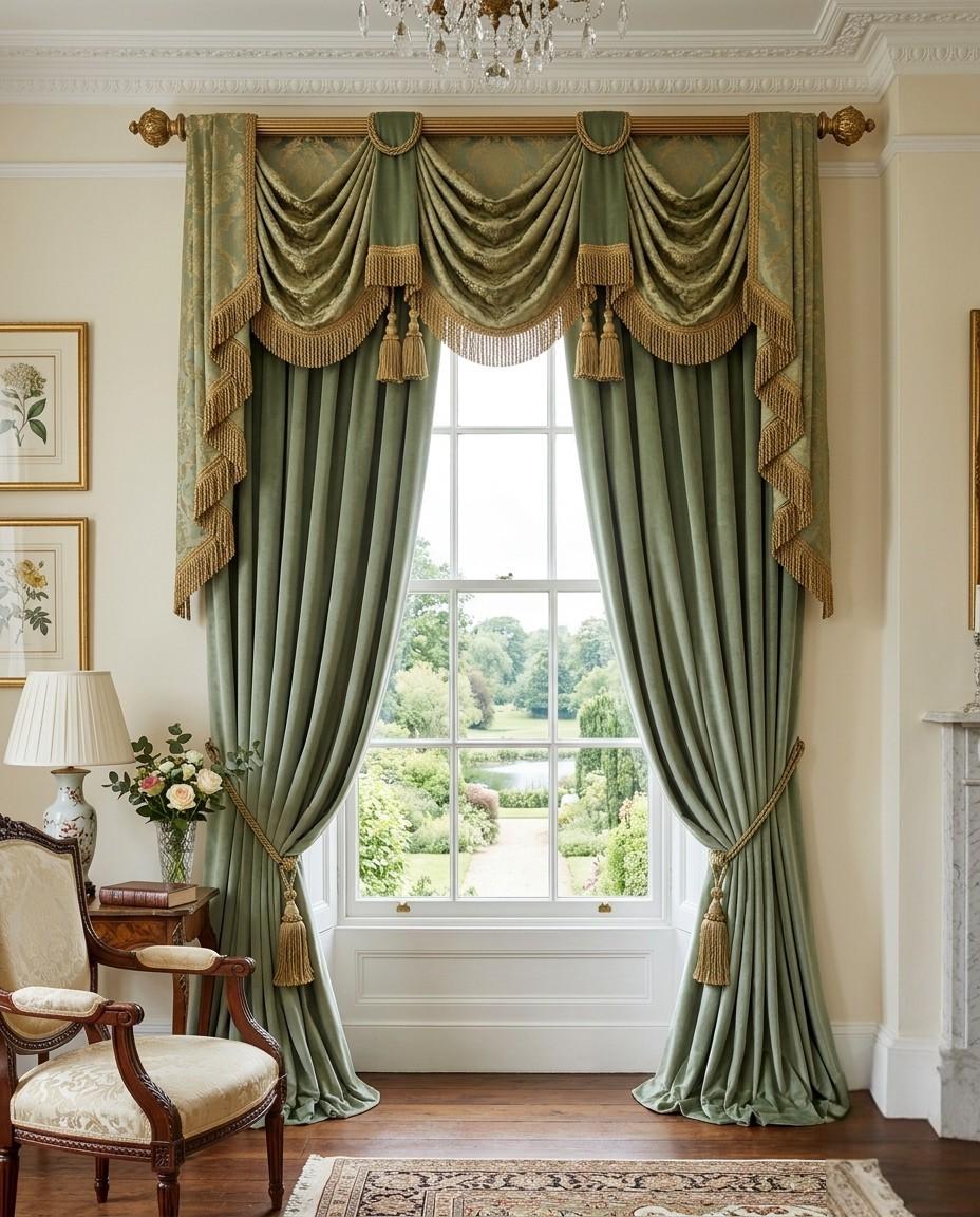 希少　新品　カーテン　イギリス　ヴィンテージ　トスカーナレース　ヴィクトリアン Victorian curtains - Etsy 日本