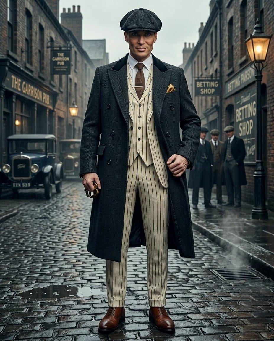 1920s Peaky Blinders Suit for Men – Vintage 3 Piece Tweed Suit Set