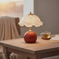 Ambient Flower Petal Desk Lamp, Warm Glow Table Lamp, Glass-Aesthetic Home Decor