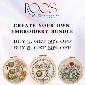 Wildflower Embroidery Pattern, Beginner DIY Floral Stick & Stitch, Summer Bloom Hand Embroidery, PDF File Pattern, Digital Download image 10