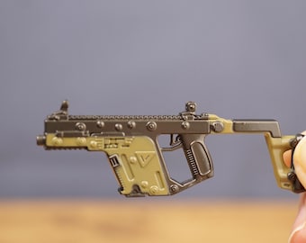 KRISS Vektor SMG Schlüsselanhänger Gamer Keyring taktisch FPS Videospiel Pistole Accessoire Waffe ReplikBattle Royale Streamer Fan Geschenk