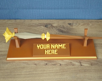 Réplica de la varita mágica de OSRS, bastón mágico de mago para cosplay, regalo de Old School Runescape, decoración de escritorio para gamers, accesorio de fantasía con soporte opcional.