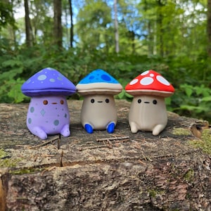 Palia Fun Guy Pilzfigur Gemütliche Gaming-Schreibtischdeko Niedliches Gamer-Geschenk Ästhetische Cottagecore-Zimmerdekoration Madrinas Holunderholzdekor