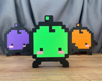 Stardew Valley Junimo LED Light Box: Cute Desk Sign Glowing Nightlight Cozy Gaming Setup Decor Room Accent Lamp Ambient Display Gamer Gift